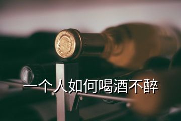 一個人如何喝酒不醉