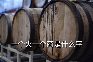 一個火一個商是什么字