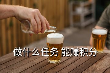做什么任務(wù) 能賺積分