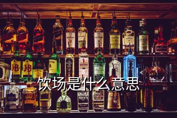 飲場(chǎng)是什么意思