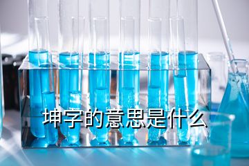 坤字的意思是什么