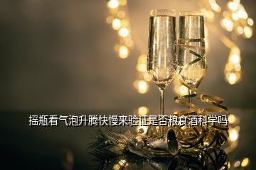 搖瓶看氣泡升騰快慢來驗(yàn)證是否糧食酒科學(xué)嗎