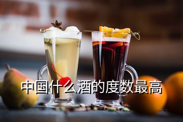 中國什么酒的度數(shù)最高