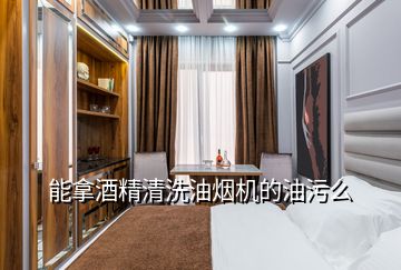 能拿酒精清洗油煙機的油污么