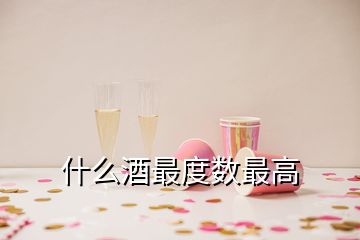 什么酒最度數(shù)最高