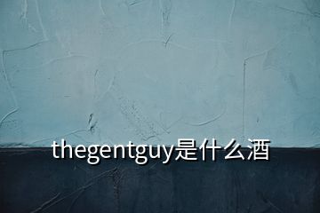 thegentguy是什么酒