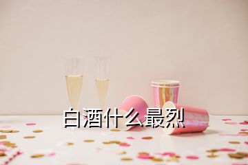 白酒什么最烈