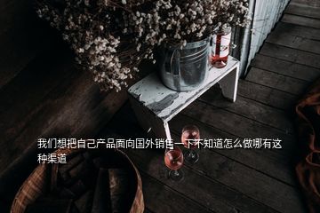 我們想把自己產(chǎn)品面向國外銷售一下不知道怎么做哪有這種渠道