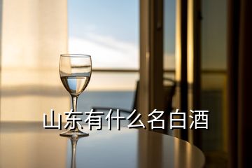 山東有什么名白酒