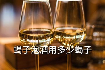 蝎子泡酒用多少蝎子