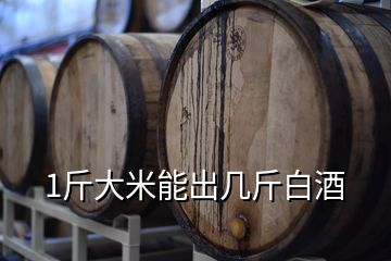 1斤大米能出幾斤白酒