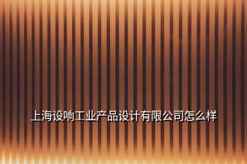 上海設(shè)響工業(yè)產(chǎn)品設(shè)計有限公司怎么樣