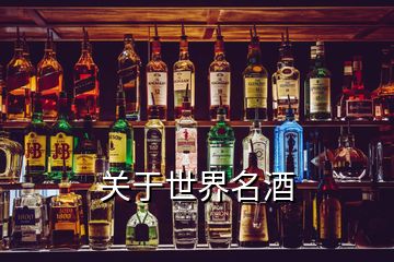 關(guān)于世界名酒