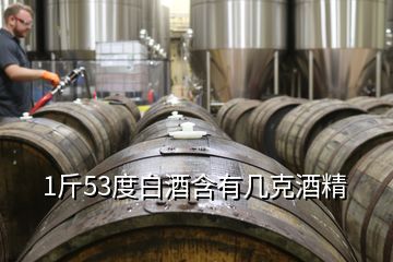 1斤53度白酒含有幾克酒精