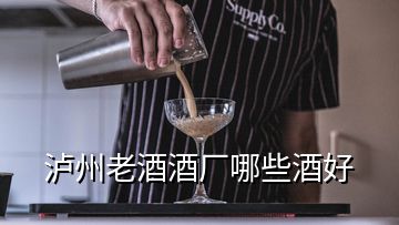 瀘州老酒酒廠哪些酒好