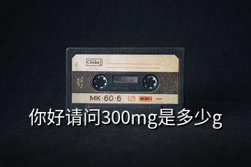 你好請問300mg是多少g