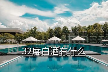 32度白酒有什么