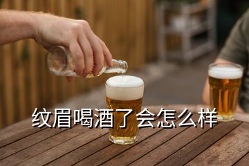 紋眉喝酒了會怎么樣