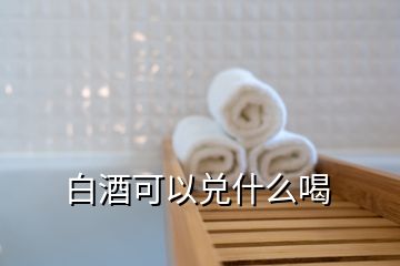 白酒可以兌什么喝