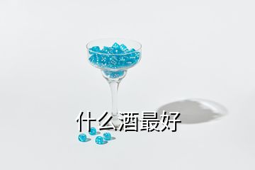 什么酒最好