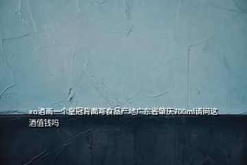 xo酒畫一個(gè)皇冠背面寫食品產(chǎn)地廣東省肇慶700ml請問這酒值錢嗎