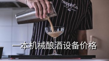 一本機械釀酒設(shè)備價格