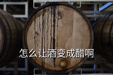 怎么讓酒變成醋啊