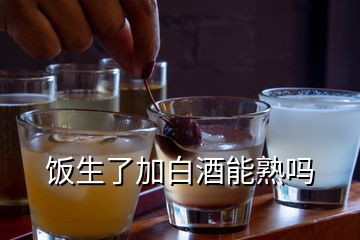 飯生了加白酒能熟嗎