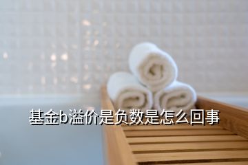 基金b溢價(jià)是負(fù)數(shù)是怎么回事