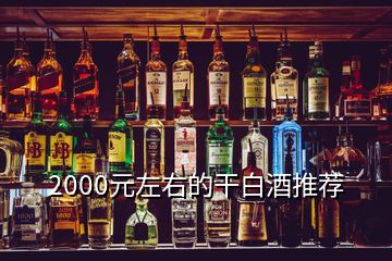 2000元左右的干白酒推薦