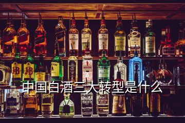 中國白酒三大轉(zhuǎn)型是什么