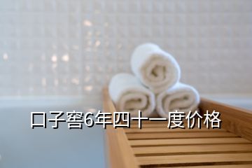 口子窖6年四十一度價(jià)格