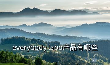 everybody labo產品有哪些