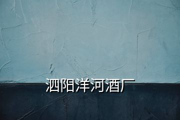 泗陽(yáng)洋河酒廠