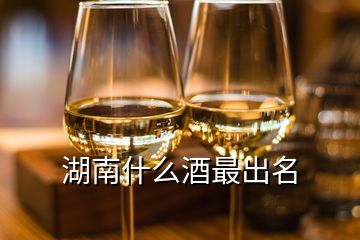 湖南什么酒最出名