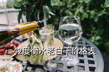 42度衡水老白干價格表