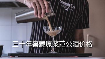 三十年窖藏原漿范公酒價(jià)格