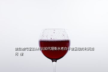 做白酒代理怎么樣比如代理衡水老白干做縣級(jí)的利潤(rùn)如何  搜