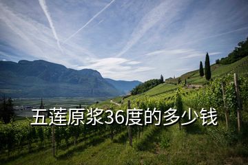 五蓮原漿36度的多少錢