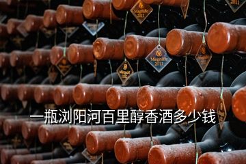 一瓶瀏陽河百里醇香酒多少錢