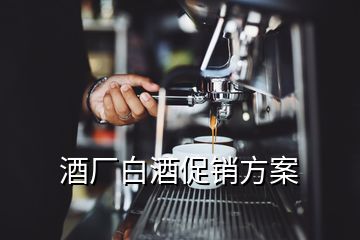 酒廠白酒促銷方案