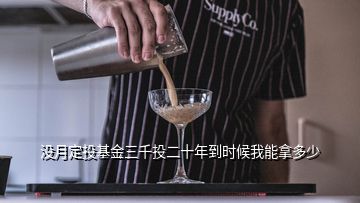 沒月定投基金三千投二十年到時候我能拿多少