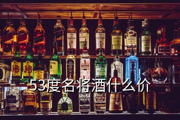 53度名將酒什么價(jià)