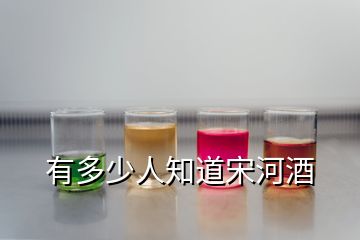 有多少人知道宋河酒