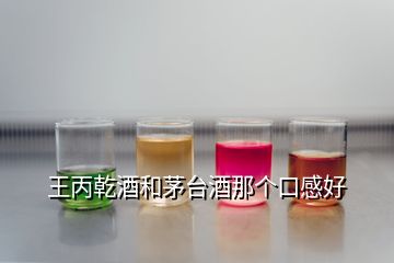 王丙乾酒和茅臺酒那個(gè)口感好
