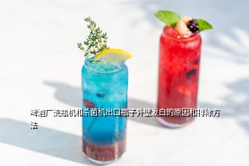 啤酒廠洗瓶機和殺菌機出口瓶子外壁發(fā)白的原因和排除方法