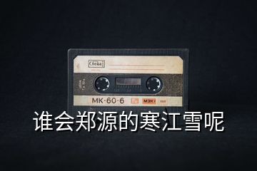 誰(shuí)會(huì)鄭源的寒江雪呢