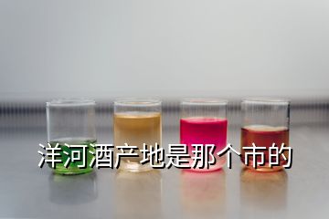 洋河酒產(chǎn)地是那個市的