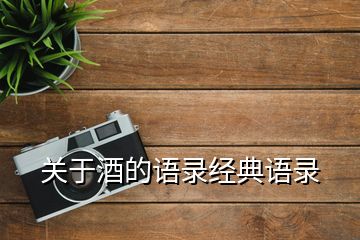 關于酒的語錄經(jīng)典語錄