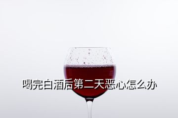 喝完白酒后第二天惡心怎么辦